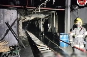 Incêndio atinge indústria de móveis no centro de Fraiburgo