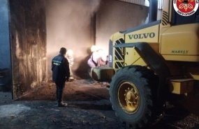 Incêndio atinge estufa de fábrica de móveis em Santa Cecília