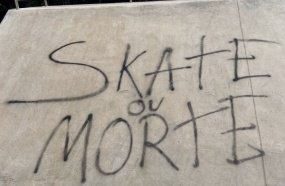 Pista de Skate de Joaçaba é pichada menos de 72 horas após inauguração