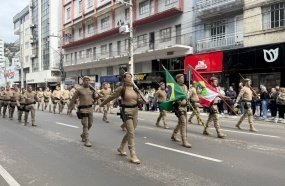 Joaçaba encerra Semana da Pátria com desfile cívico
