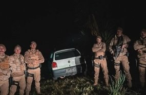 Dupla é presa após furtar carro em estacionamento de supermercado