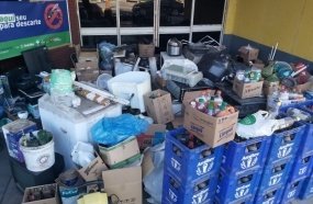 Campanha de reciclagem recolhe 3,5 toneladas de materiais em Joaçaba