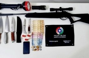 Indivíduo é preso após furtar residência no interior de Fraiburgo