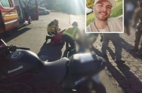 Jovem perde a vida após colisão entre moto e caminhão na SC-350