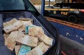 Motorista é preso com R$ 123 mil após fugir de abordagem da PRF 