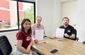 Empresa renova termo de adoção de espaço público em Joaçaba