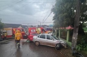 Condutor abandona local após colisão que deixou vítima ferida