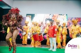 Joaçaba leva a força do seu carnaval ao maior evento de empreendedorismo feminino do Sul