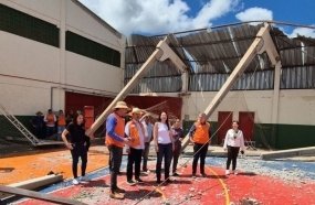 Governo de SC vai construir bunkers em escolas para proteger alunos de tempestades