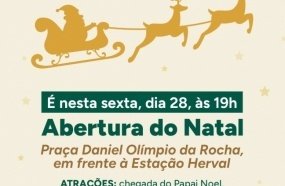Herval d’Oeste abre programação do Natal nesta sexta-feira