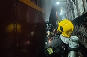 Princípio de incêndio atinge vagão de trem turístico em Piratuba