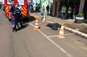 Trabalhador morre ao cair de prédio no centro de Campos Novos