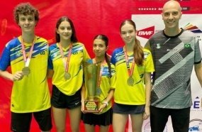 Equipe de Joaçaba leva o Brasil ao topo no Sul-Americano Júnior de Badminton