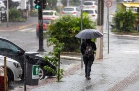 Frente fria provoca temporais em Santa Catarina neste fim de semana