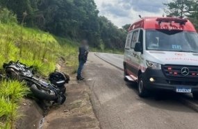Acidente com motocicleta termina com morte de condutor na BR-282