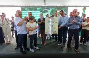 Jorginho Mello entrega revitalização da SC-150 em Água Doce