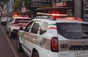 PM prende elemento que assaltou farmácia no centro de Herval d´Oeste
