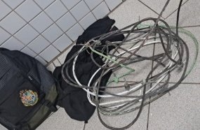Jovem é detido após furtar cabos de energia de escola em Herval d’Oeste