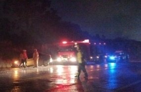 Colisão entre carro e caminhão deixa dois feridos na BR-470