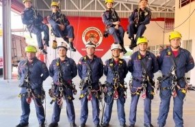 Bombeiros treinam em Joaçaba para maior competição de resgate em altura da América Latina