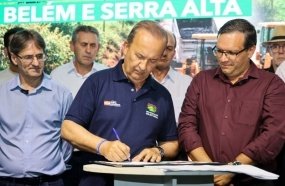 Governador anuncia pavimentação da estrada entre Sede Belém e Serra Alta