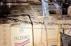 PM Rodoviária apreende caminhão com 60 mil maços de cigarros na SC-135