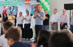Governo inaugura ginásio e reformas elétricas em escolas de Joaçaba e região