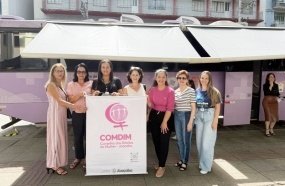Joaçaba recebe Ônibus Lilás em ação de combate à violência contra a mulher