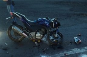 Motociclista morre e adolescente fica ferido após colisão na BR-282