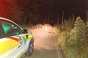Ponte com risco de colapso é interditada na SC-355
