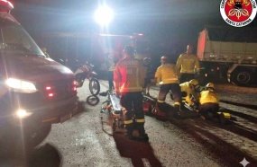 Adolescente fica ferido após ser atropelado por motocicleta na BR-282