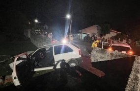 Colisão entre veículos deixa um ferido em Campos Novos