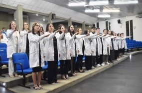 Curso de Nutrição da Unoesc Joaçaba realiza a primeira Cerimônia do Jaleco