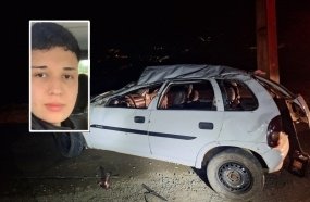 Jovem de 18 anos morre após veículo capotar na SC-283