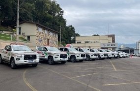 Polícia Militar recebe novas viaturas para reforçar o patrulhamento