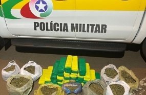 Adolescente é apreendida com mais de 40 kg de maconha em ônibus no Oeste