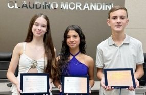 Jovens talentos de Joaçaba são homenageados pela Câmara de Vereadores