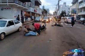 Três pessoas ficam feridas após atropelamento em Piratuba 