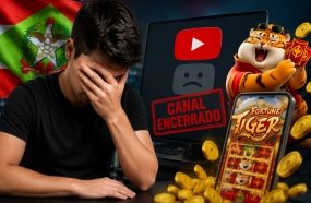 Youtuber catarinense perde canal após divulgar 'Jogo do Tigrinho' 