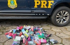 PRF apreende cigarros eletrônicos e emagrecedores durante abordagens na BR-480