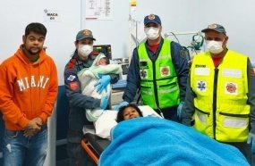 Parto de emergência mobiliza Bombeiros durante a madrugada em Piratuba