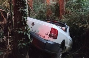 Morre no hospital motorista que colidiu picape contra árvores em Fraiburgo