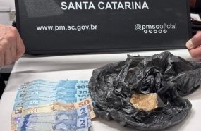 Homem é preso ao desembarcar com drogas na rodoviária de Joaçaba