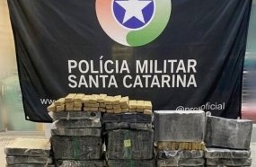 PM apreende mais de uma tonelada de maconha durante o fim de semana em SC