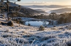 Serra catarinense registra marcas abaixo de -9ºC nesta quarta-feira