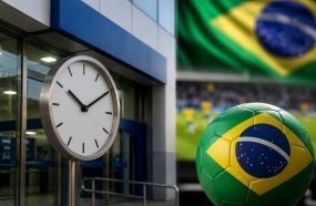 Bancos terão horário especial na segunda-feira devido ao jogo do Brasil