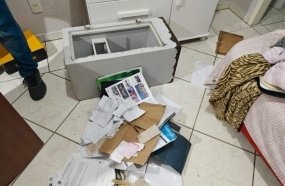 Criminosos arrombam cofre de posto de combustíveis e levam R$ 30 mil reais