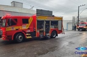 Incêndio em depósito de mercado mobiliza Bombeiros em Capinzal