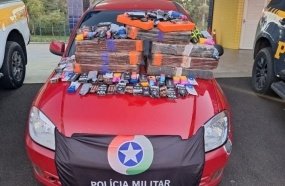 Operação conjunta apreende 75 kg de maconha e cigarros eletrônicos na BR-153