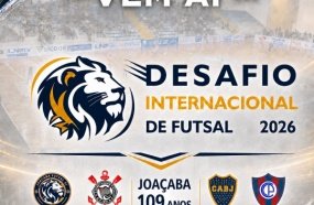Joaçaba Futsal promove torneio com Boca Juniors, Cerro Porteño e Corinthians